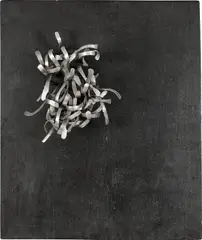 Pol Bury, Entité Érectile, 1963, painted wood with aluminium and motor construction