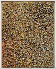 Nabil Nahas, Untitled, 1996, echinoderms and acrylic on wood panel