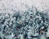 Ali Banisadr, Initiation, 2017, oil on linen