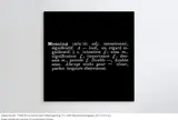 Joseph Kosuth, ‘Titled (Art as Idea as Idea)’ [Meaning] (Eng.-Fr.)