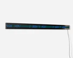 Arno by Jenny Holzer, 1996, vertical electronic LED sign with blue diodes, sold Oct 2022