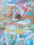 Petra Cortright, womenBig women artbig women, 2014, digital painting on aluminium