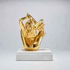 Marc Quinn, Maquette for Siren, 2008, 24k gold leaf on bronze