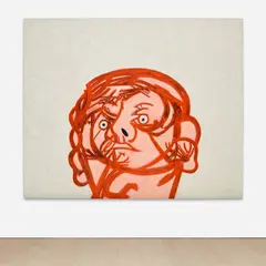 Tony Bevan, Head (PC997), 1997, acrylic, pigment and charcoal on canvas