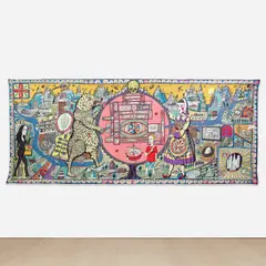 Grayson Perry, Map of Truths and Beliefs, 2011, wool and cotton tapestry