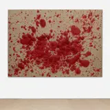 Bosco Sodi, Untitled, 2017, pigment, natural fibres, wood pulp and glue on linen
