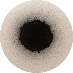 Latifa Echakhch, Tambour 39, 2012, black Indian ink on canvas