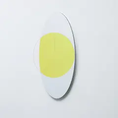 Floatwheel mirror by Ólafur Elíasson, 2008, colour-effect filter glass, mirror and steel, sold Oct 2022