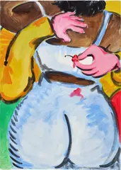 Olivia Sterling, He’s a Bit of a Tit, 2022, acrylic on canvas
