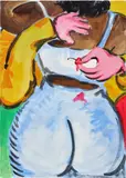 Olivia Sterling, He’s a Bit of a Tit, 2022, acrylic on canvas