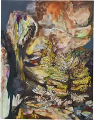 Francesca Mollett, Untitled (Surfacing), 2021, oil and acrylic on calico