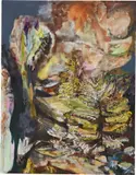 Francesca Mollett, Untitled (Surfacing), 2021, oil and acrylic on calico
