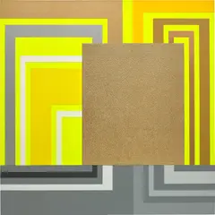Domain by Peter Halley, 1995, fluorescent acrylic, metallic acrylic, and Roll-a-Tex on canvas, sold Dec 2022