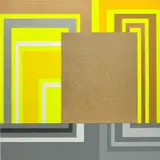 Peter Halley, Domain, 1995, fluorescent acrylic, metallic acrylic, and Roll-a-Tex on canvas