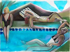 Danielle Orchard, Untitled, 2021, ink, pastel and charcoal on paper