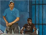 Raelis Vasquez, Moreno, 2019, oil on canvas