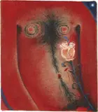 Daniel Correa Mejía, La flor de la confianza, 2021, oil on burlap
