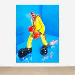 Philip Colbert, The Painter Portrait 2022 (Sky Blue), 2022, oil on canvas