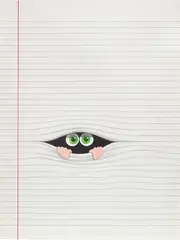 Javier Calleja, Between the Lines, 2015, gouache, felt-tip pen, coloured pencil and pencil on paper