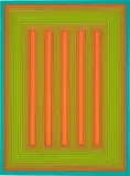 Richard Anuszkiewicz, Temple of Fire, 1986, acrylic on board