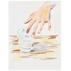 Room Temperature by Caleb Hahne Quintana, 2020, coloured pencil on paper, sold Dec 2022