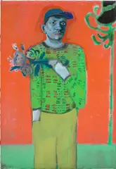 Igor Moritz, selfportrait 2, 2019, oil on linen