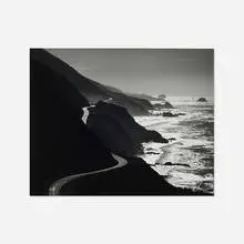 Henry Gilpin, Highway 1, Big Sur, California, gelatin silver print mounted to illustration board