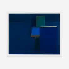 Mary Ellen Bartley, Diebenkorn Blues (from the Blue Books series), 2004, archival pigment print