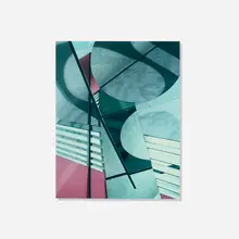 Barbara Kasten, Construct LB/5, 1982, unique Polaroid Type 809 Polacolor print