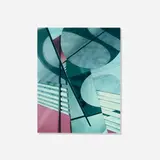 Barbara Kasten, Construct LB/5, 1982, unique Polaroid Type 809 Polacolor print