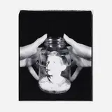 Bea Nettles, Gavin in Jar, unique large-format Polaroid PolaPan print