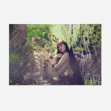 Ryan McGinley, Amanda (Leaves), 2010, C-print face mounted to acrylic, mounted to aluminum