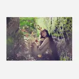 Ryan McGinley, Amanda (Leaves), 2010, C-print face mounted to acrylic, mounted to aluminum