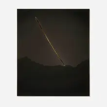 Chris McCaw, Sunburned GSP #551 (Mojave), 2012, manipulated gelatin silver print