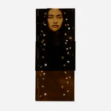 Lagrimas by Luis González Palma, 1996, toned gelatin silver print assemblage with asphaltum, sold Jul 2025