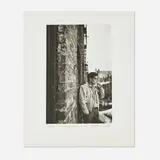 Allen Ginsberg, Heroic Portrait of Jack Kerouac with Railroad Brakeman's manual in pocket, Fire Escape, New York