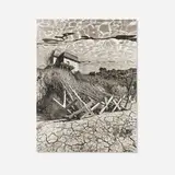 Jerry Uelsmann, Untitled (House and Reflection), platinum palladium print