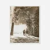 Untitled (Two Skiers) by Ansel Adams, gelatin silver print, sold Jul 2025