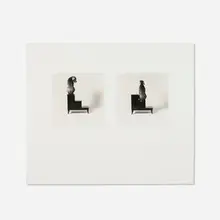 William Wegman, Second and Third Steps (diptych), 1989, gelatin silver print