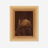 Edward S. Curtis, Signal Fire to the Mountain Gods, 1909, toned gelatin silver print