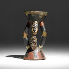 Iatmul, Stool, painted wood