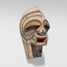 Songye, Kifwebe mask, carved and painted wood