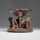Yoruba, Agere ifa bowl with kneeling figures
