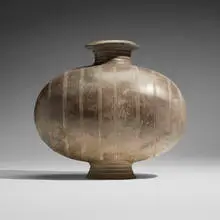 Han Dynasty, Cocoon jar, burnished earthenware
