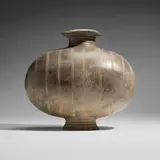 Han Dynasty, Cocoon jar, burnished earthenware