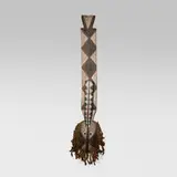 Mossi, Plank mask, carved and painted wood, braided twine