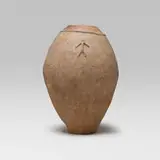 Bambara, Monumental Jidaga (water container) with lizard decoration, terracotta