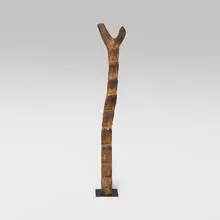 Granary ladder by Dogon, carved wood, sold Jul 2025
