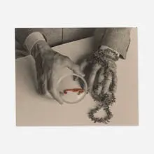 Josef Breitenbach, The Hands of Max Ernst, 1942, vintage gelatin silver print with hand-coloring