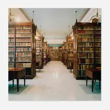 Candida Höfer, Bibliothek Madrid I, 2000, color coupler print mounted to Dibond